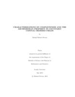 Characterizations of completeness and the Archimedean Property in countably cofinal ordered fields