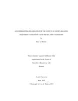 An experimental examination of the effects of sports-related television content on exercise-related cognitions