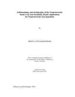 Sedimentology and stratigraphy of the Neoproterozoic Santa Cruz iron formation, Brazil