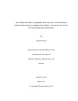 Are there differences between how organizations promote their commitment to workplace diversity and how they enact it within their organizations?