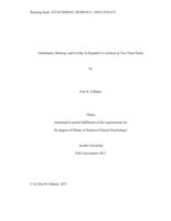 Attachment, burnout, and civility in hospital co-workers at Two Time points