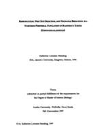 Reproduction, nest site selection, and neonatal behaviour in a northern peripheral population of Blanding's turtle, Emydoidea blandingii