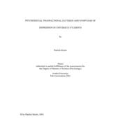 Psychosocial transactional patterns and symptoms of depression in university students