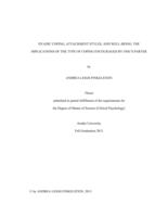 Dyadic coping, attachment styles, and well-being