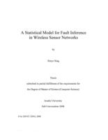 A statistical model for fault inference in Wireless Sensor Networks
