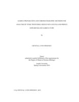 Sample preparation and chromatographic methods for analysis of toxic pesticides used in Nova Scotia and Prince Edward Island agriculture