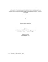 Atlantic Sturgeon Acipenser oxyrinchus seasonal habitat occupancy and survivorship in Bay of Fundy, Canada