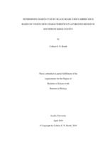 Determining habitat use by black bears (Urus americanus) based on vegetation characteristics in a forested region in southwest Kings County