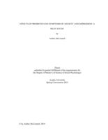 Effects of probiotics on symptoms of anxiety and depression in adults