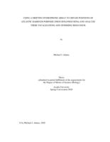 Using a drifting hydrophone array to obtain positions of Atlantic harbour porpoise (Phocoena phocoena) and analyze their vocalizations and swimming behaviour 