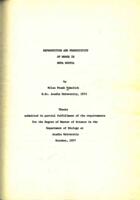 Reproduction and productivity of moose in Nova Scotia