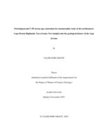 Petrological and U-Pb zircon age constraints for metamorphic rocks of the northeastern Cape Breton Highlands, Nova Scotia