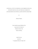 Antifungal activity of individual and combined thyme and cinnamon essential oils and their main components, cinnamaldehyde and thymol, against botrythis cinerea pers