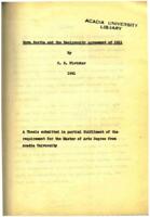 Nova  Scotia  and  the  Reciprocity  Agreement  of  1911