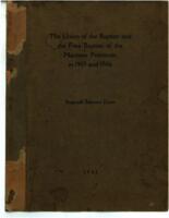 The Union of the Baptists and the Free Baptists of the Maritime Provinces in 1905 and 1905