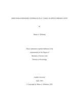 Does somatosensory feedback play a role in speech production?