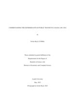 Understanding the determinants of public transit in Canada 1981-2016