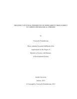 The effect of fungal endophytes on white spruce trees subject to various physiological stresses.