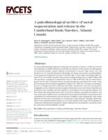 A paleolimnological archive of metal sequestration and release in the Cumberland Basin Marshes, Atlantic Canada