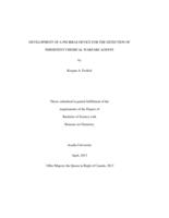 Development of a PM IRRAS device for the detection of persistent chemical warfare agents