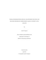 The relationship between dietary and supplement practices and measured performance improvements among university level athletes