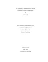 The relationship of attachment style to trust and commitment to change in the workplace