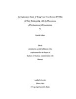 An exploratory study of bring your own devices (BYODs) & their relationship with the phenomena of technostress & presenteeism