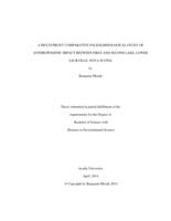 A multi-proxy comparative paleolimnological study of anthropogenic impact between First and Second Lake, Lower Sackville, Nova Scotia