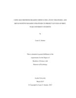 Using self-reported reading difficulties, study strategies, and metacognitive reading strategies to predict success of first-year university students