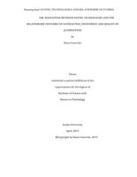 The association between dating technologies and the relationship outcomes of satisfaction, investment and quality of alternatives