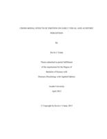 Cross-modal effects of emotion on early visual and auditory perception