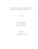 Exploring the behaviours of young children with autism spectrum disorder in a motor development program