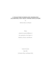 A stage-wise surrogate modelling algorithm for tidal power simulators