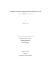 Petrographic and chemical characteristics of mafic dykes and sills in the Antigonish Highlands, Nova Scotia