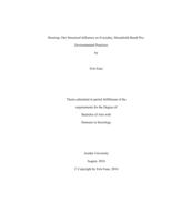 Housing : one structural Influence on everyday, household-based pro- environmental practices