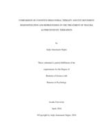 Comparison of cognitive behavioral therapy and eye movement desensitization and reprocessing in the treatment of trauma as perceived by therapists