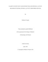 Validity of step count and intensity related physical activity measures of several physical activity monitoring devices