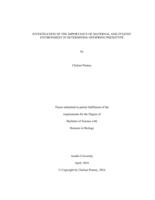 Investigation of the importance of maternal and zygotic environment in determining offspring phenotype.