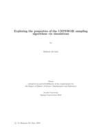 Exploring the properties of the UEPSWOR sampling algorithms via simulations