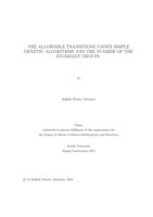 The allowable transitions under simple genetic algorithms and the number of invariant groups