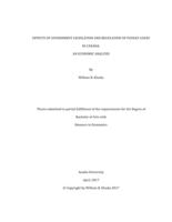 Effects of government legislation and regulation of payday loans in Canada