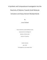 A synthetic and computational investigation into the reactivity of silylenes towards small molecule activation and heavy element multiple bonds