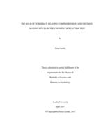 The role of numeracy, reading comprehension, and decision-making styles in the cognitive reflection test