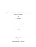 Effects of a jaw-repositioning custom-made mouthguard on athletic performance