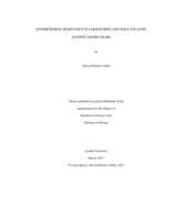 Antimicrobial resistance in farm raised and wild Atlantic salmon (Salmo salar)