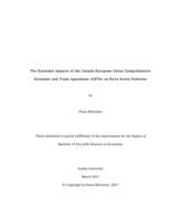 The economic impacts of the Canada-European Union Comprehensive Economic and Trade Agreement (CETA) on Nova Scotia fisheries