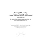 Leading while leaving