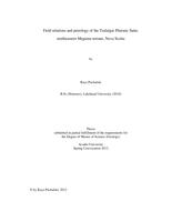 Field relations and petrology of the Trafalgar Plutonic Suite, northeastern Meguma terrane, Nova Scotia