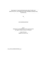 Treatment of organophosphorus insecticides and phenoxyacetic acid herbicides using membrane bioreactor technology