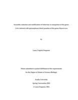 Fecundity reduction and modification of behaviour in mosquitoes of the genus Culex infected with apicomplexan blood parasites of the genus Hepatozoon